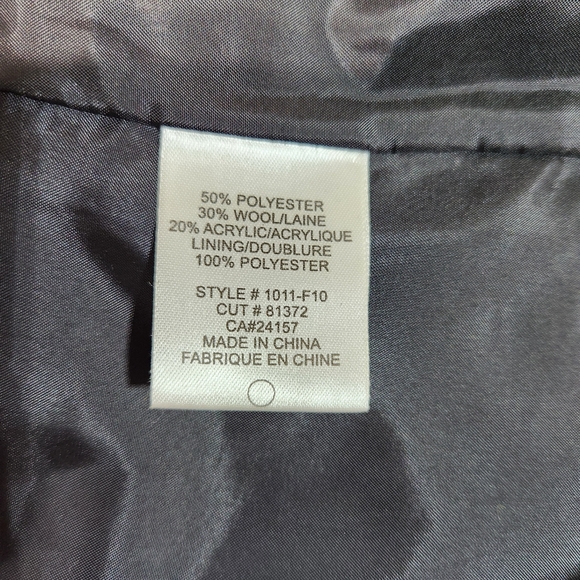 NWOT ABBIE MAGS Shades of Green Wool Blend Lined Jacket Blazer (M) - Picture 12 of 14